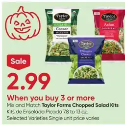 Stater Bros Taylor Farms Chopped Salad Kits offer