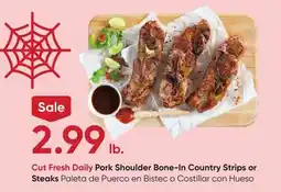 Stater Bros Pork Shoulder Bone-In Country Strips or Steaks offer