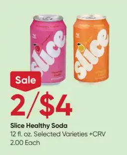 Stater Bros Slice Healthy Soda offer