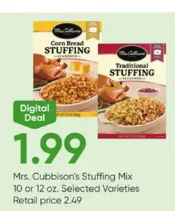 Stater Bros Mrs. Cubbison's Stuffing Mix offer