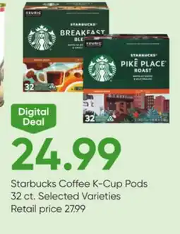 Stater Bros Starbucks Coffee K-Cup Pods offer
