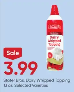 Stater Bros Stater Bros. Dairy Whipped Topping offer