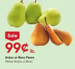 Stater Bros Anjou or Bosc Pears offer