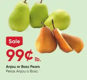 Stater Bros Anjou or Bosc Pears offer