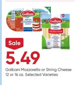 Stater Bros Galbani Mozzarella or String Cheese offer