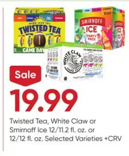 Stater Bros Twisted Tea, White Claw or Smirnoff Ice offer