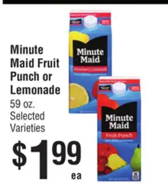 Smart & Final Minute Maid Fruit Punch or Lemonade offer
