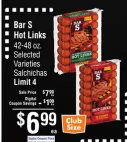 Smart & Final Bar S Hot Links offer