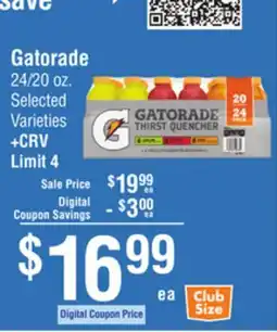Smart & Final Gatorade offer