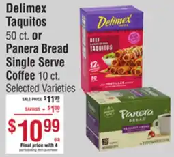 Smart & Final Delimex Taquitos or Panera Bread Single Serve Coffee offer