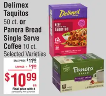 Smart & Final Delimex Taquitos or Panera Bread Single Serve Coffee offer