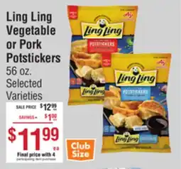Smart & Final Ling Ling Vegetable or Pork Potstickers offer