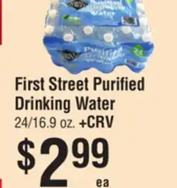 Smart & Final First Street Purified Drinking Water offer
