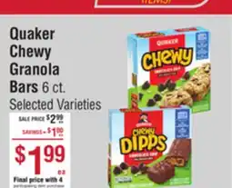 Smart & Final Quaker Chewy Granola Bars offer