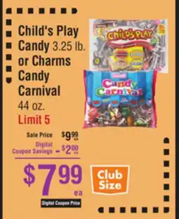 Smart & Final Child's Play Candy or Charms Candy Carnival offer