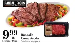 Pavilions Randall's Carne Asada offer