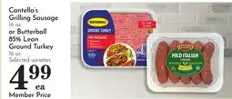 Pavilions Cantella's Grilling Sausage 16 oz. or Butterball 85% Lean Ground Turkey 16 oz offer
