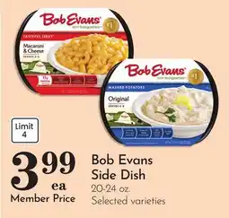 Pavilions Bob Evans Side Dish offer