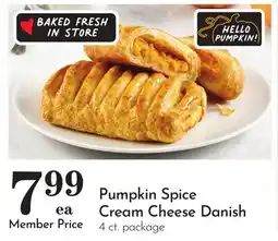 Pavilions Pumpkin Spice Cream Cheese Danish offer