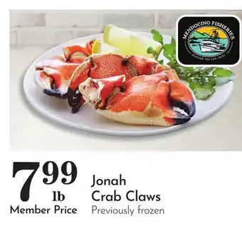 Pavilions Jonah Crab Claws offer