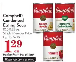 Pavilions Campbell's Condensed Eating Soup offer