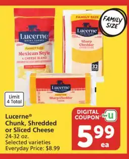 Vons Lucerne Chunk, Shredded or Sliced Cheese offer
