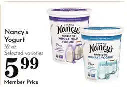 Pavilions Nancy's Yogurt offer