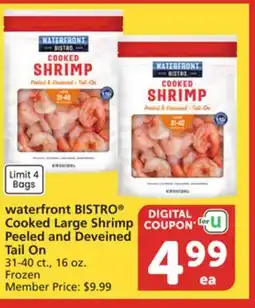 Vons waterfront BISTRO Cooked Large Shrimp Peeled and Deveined Tail On offer