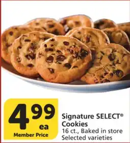 Vons Signature SELECT Cookies offer