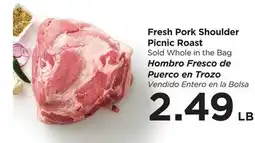 Food 4 Less Fresh Pork Shoulder Picnic Roast offer