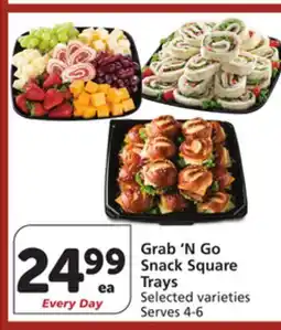 Vons Grab'N Go Snack Square Trays offer