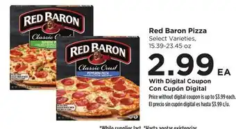 Food 4 Less Red Baron Pizza offer