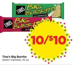 Food 4 Less Tina's Big Burrito offer