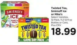Food 4 Less Twisted Tea, Smirnoff Ice or Mike's offer