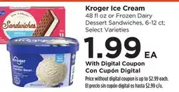 Food 4 Less Kroger Ice Cream offer