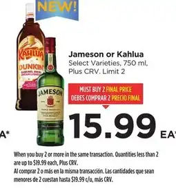 Food 4 Less Jameson or Kahlua offer