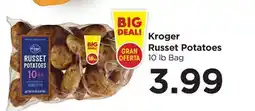 Food 4 Less Kroger Russet Potatoes offer