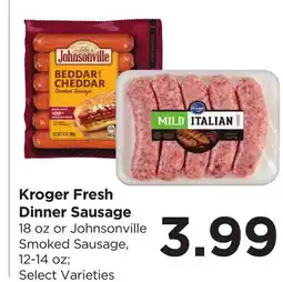 Food 4 Less Kroger Fresh Dinner Sausage offer