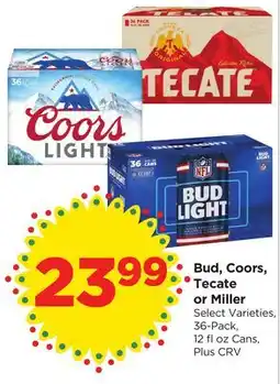 Food 4 Less Bud, Coors, Tecate or Miller offer