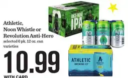 Mariano's Athletic, Noon Whistle or Revolution Anti-Hero offer