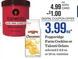 Mariano's Pepperidge Farm Cookies or Talenti Gelato offer