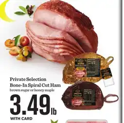 Mariano's Private Selection Bone-In Spiral Cut Ham offer