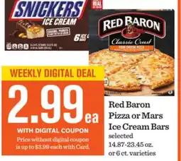 Mariano's Red Baron Pizza or Mars Ice Cream Bars offer