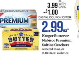 Mariano's Kroger Butter or Nabisco Premium Saltine Crackers offer