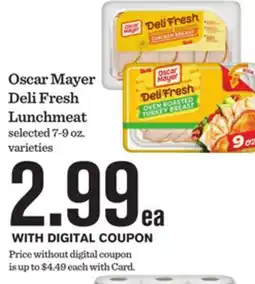 Mariano's Oscar Mayer Deli Fresh Lunchmeat offer