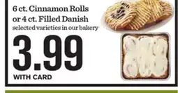 Mariano's 6 ct. Cinnamon Rolls or 4 ct. Filled Danish offer
