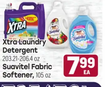 Tony’s Fresh Market Xtra Laundry Detergent 203.21-206.4 oz, Suavitel Fabric Softener, 105 oz offer
