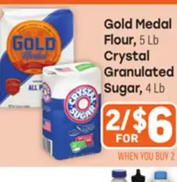 Tony’s Fresh Market Gold Medal Flour, 5 Lb Crystal Granulated Sugar, 4 Lb offer