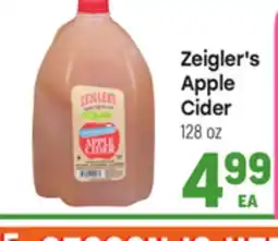Tony’s Fresh Market Zeigler's Apple Apple Cider offer