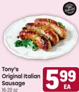 Tony’s Fresh Market Tony's Original Italian Sausage offer